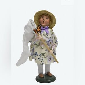 Floral Figurine with Butterfly Net
Byers’ Choice Butterfly Girl Brand New